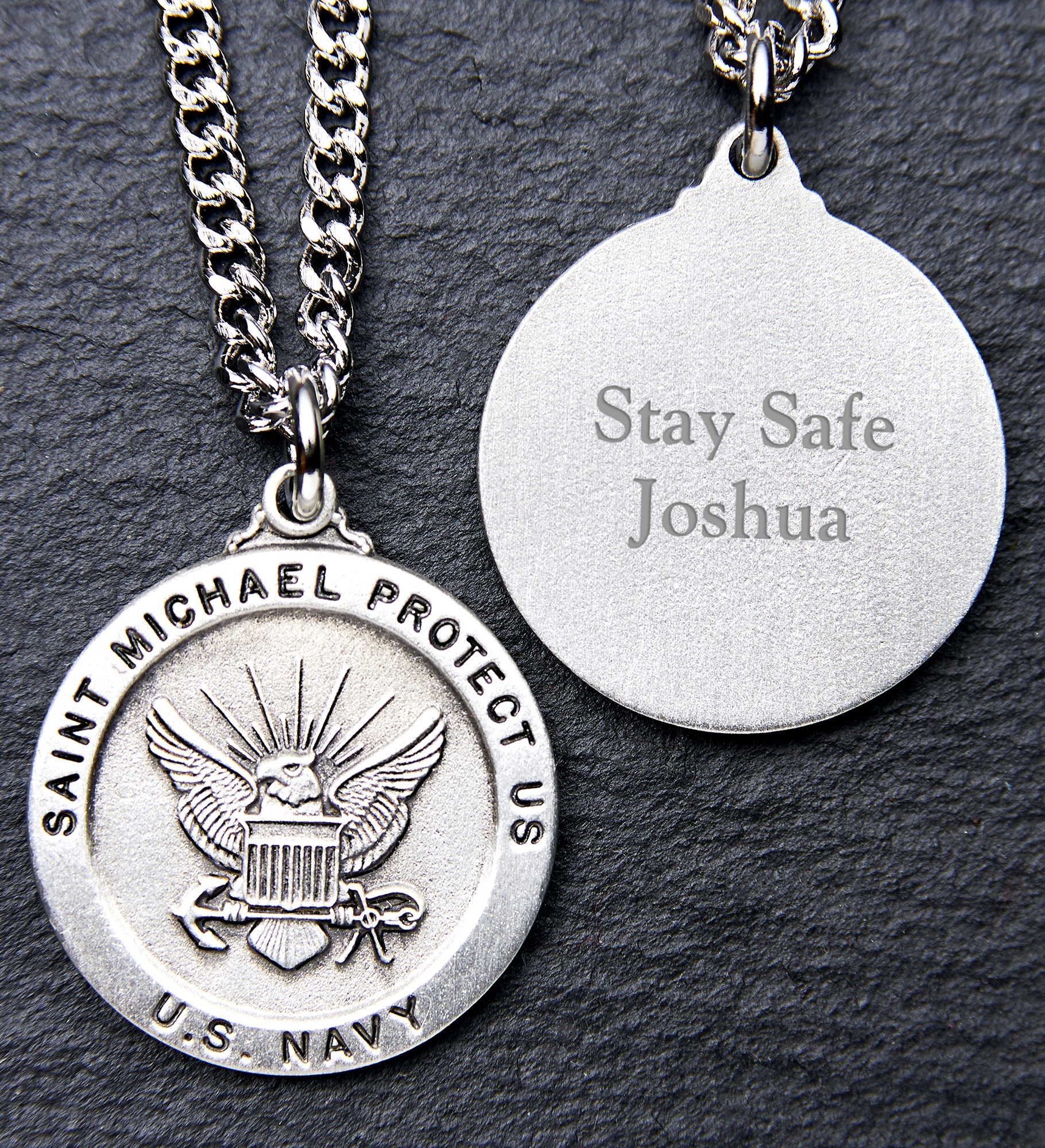 St. Michael Military Personalized Pendant